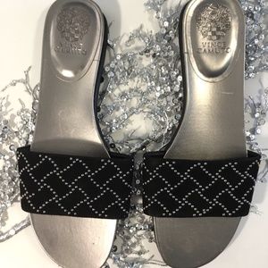 Vince Camuto black beaded sandals size 11